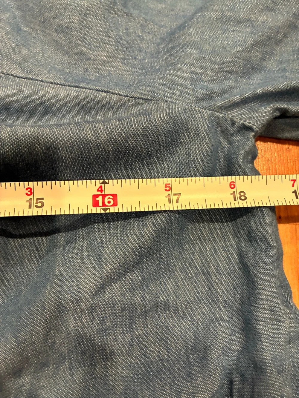 GAP Blue Denim-Style Tiered Long-Sleeve Girls Dress